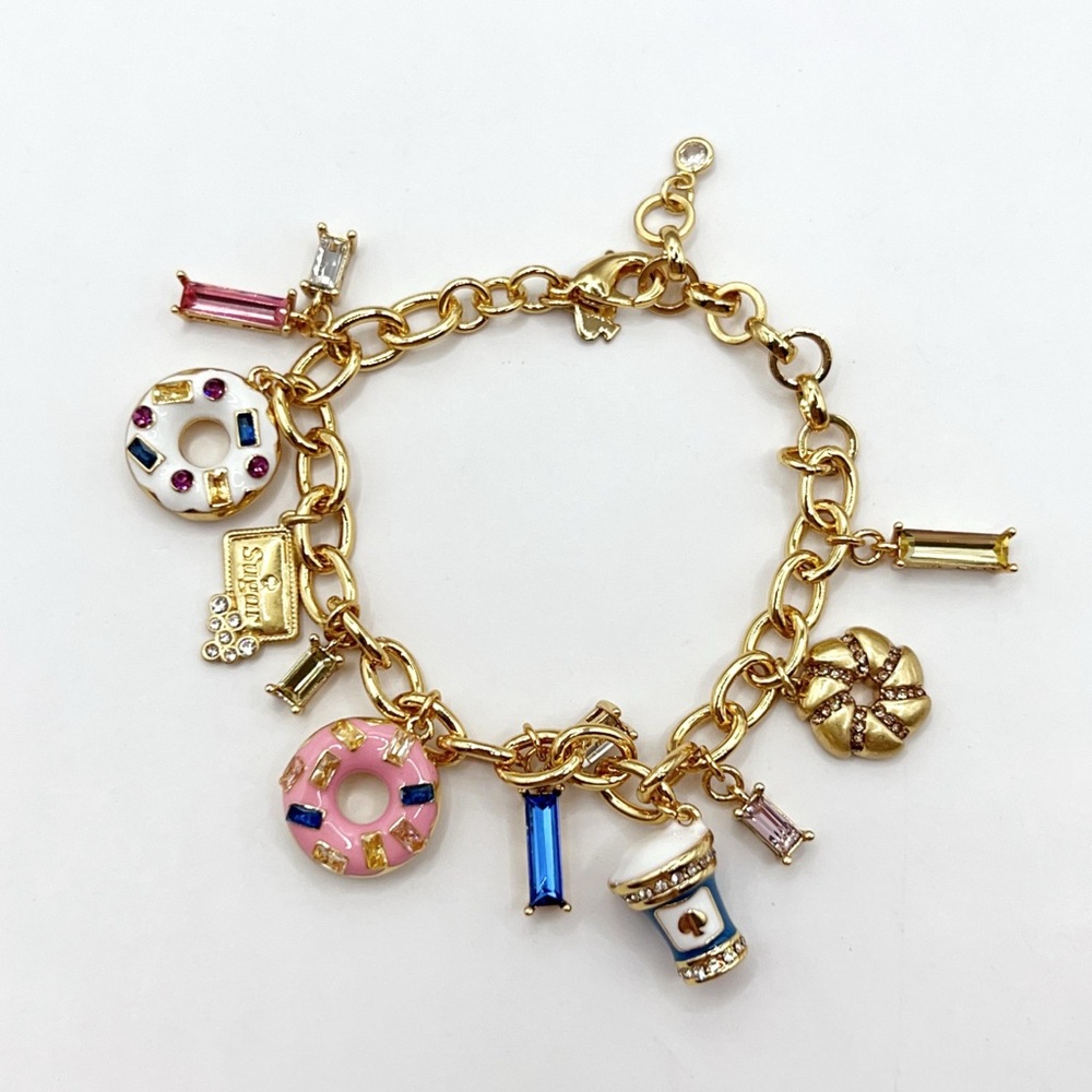 KS520-Kate Spade drink and donut bracelet